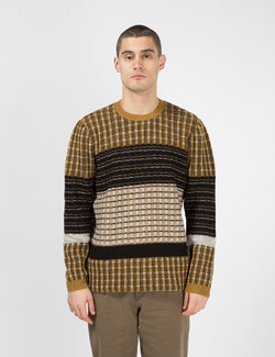 Folk Fraction Jumper - Dark Fawn/Multi