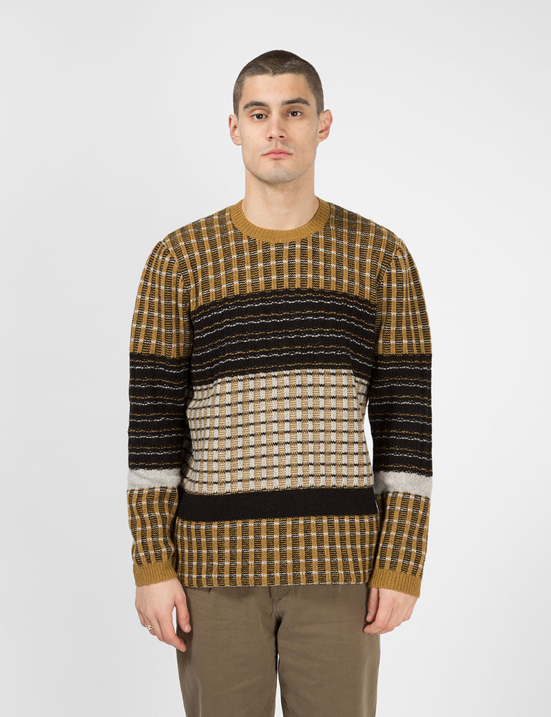 Folk Fraction Jumper - Dark Fawn/Multi