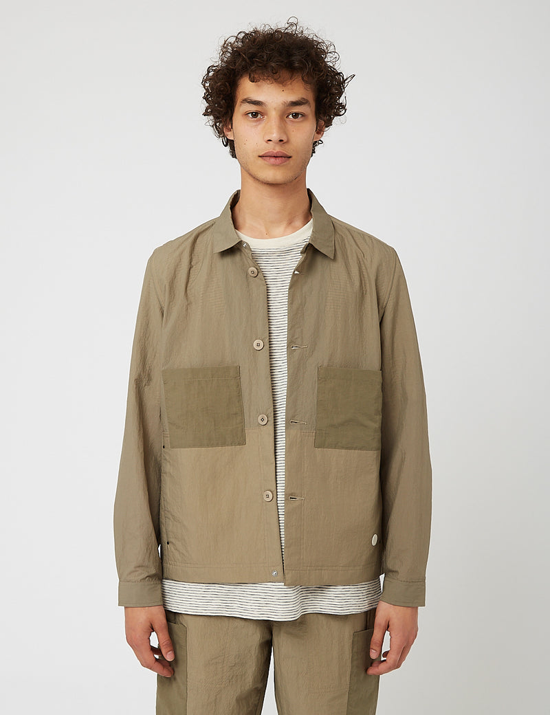 Folk Stack Jacket - Olive Green