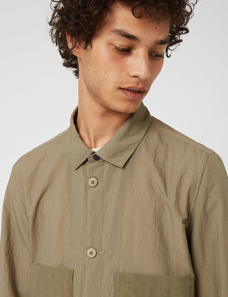 Folk Stack Jacket - Olive Green