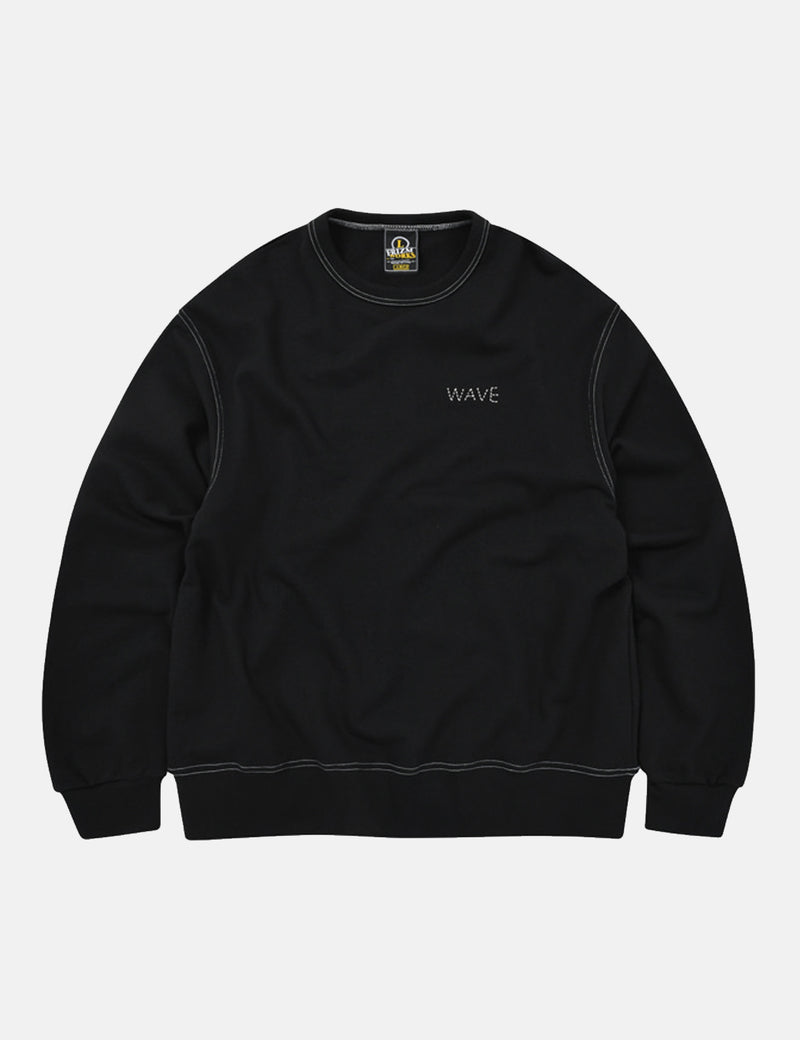 FrizmWORKS Wave Needlework Sweatshirt - Black