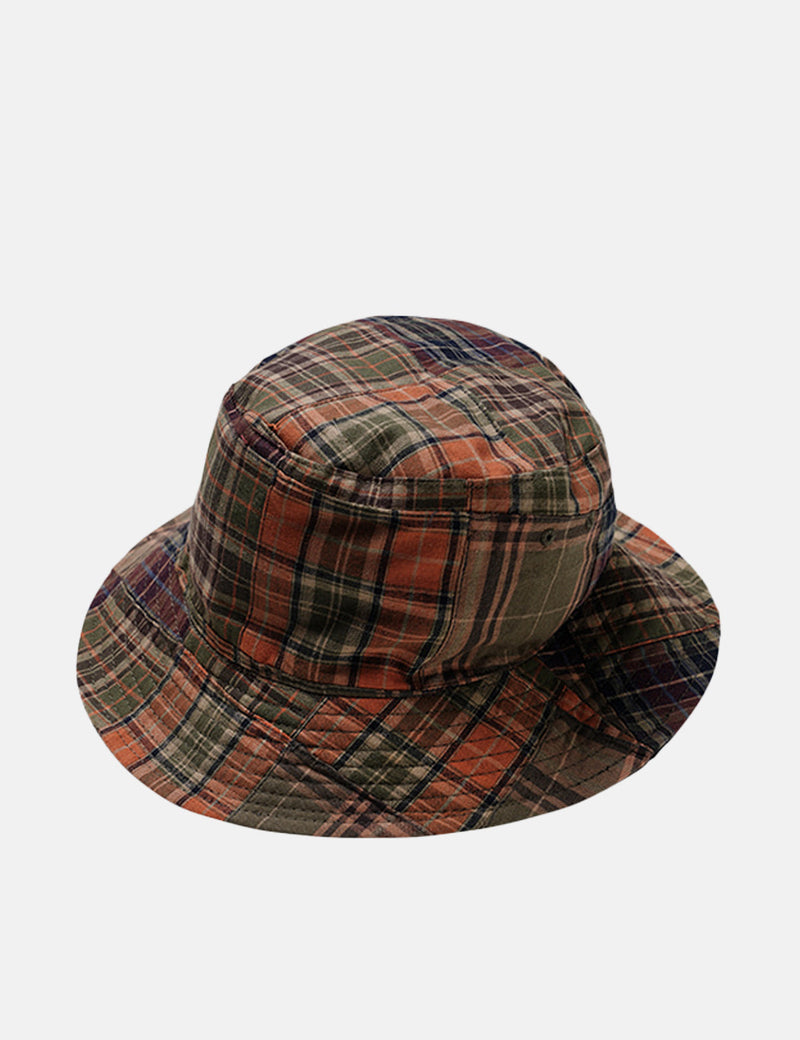 Frizmworks Reversible Patchwork Bucket Hat - Brown