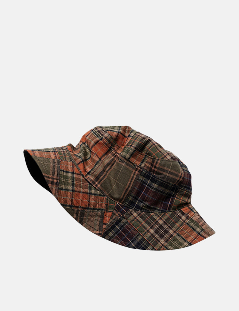 Frizmworks Reversible Patchwork Bucket Hat - Brown