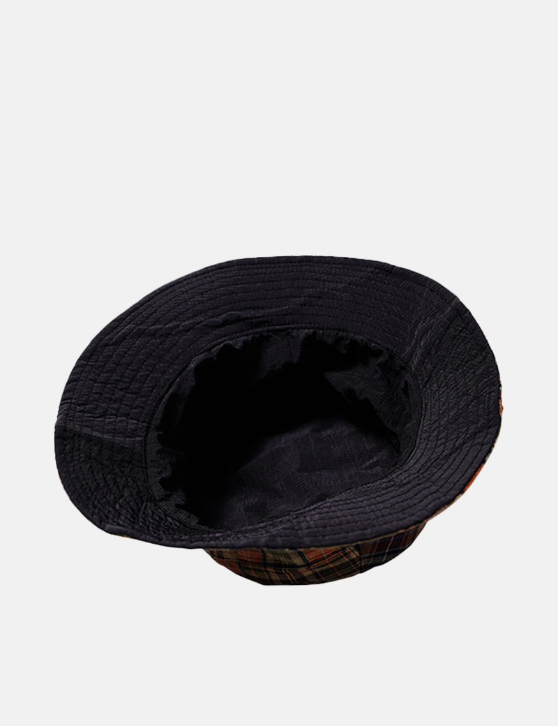 Frizmworks Reversible Patchwork Bucket Hat - Brown