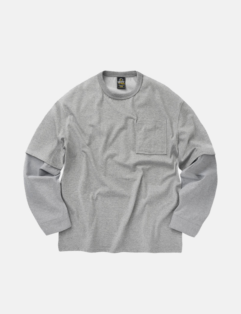 Frizmworks Shirt Sleeve Layered T-Shirt - Grey
