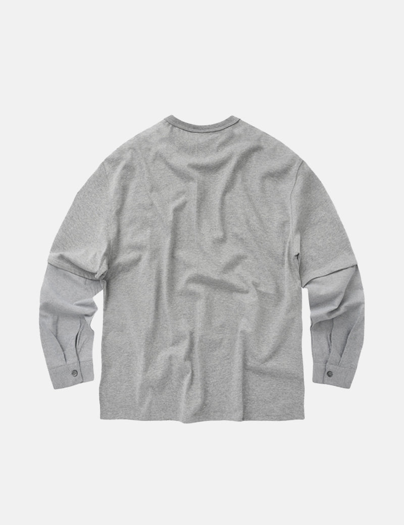 Frizmworks Shirt Sleeve Layered T-Shirt - Grey