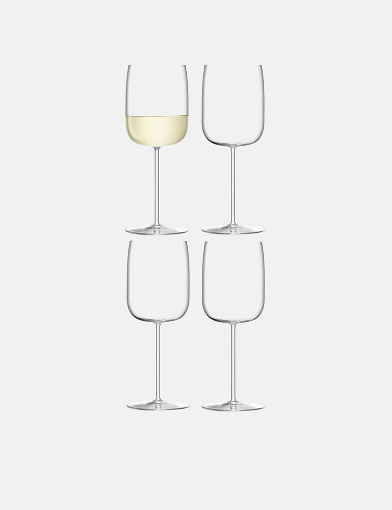 LSA International Borough Wine Glass (Set of 4, 380ml) - Clear