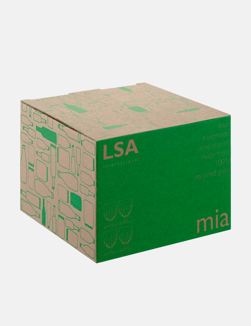 LSA InternationalMIAワイングラス（4個セット、350ml）-クリア