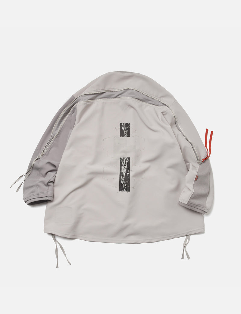 GOOPiMADE LWN-03 "Zystem" Wide Crewneck Sweatshirt - Tech Grey