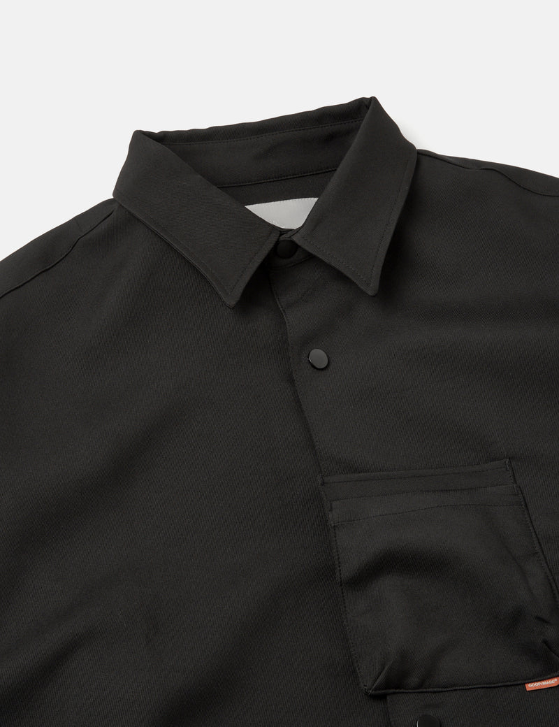 GOOPiMADE GNV-13 SOFTBOX Wide Pocket Shirt - Black