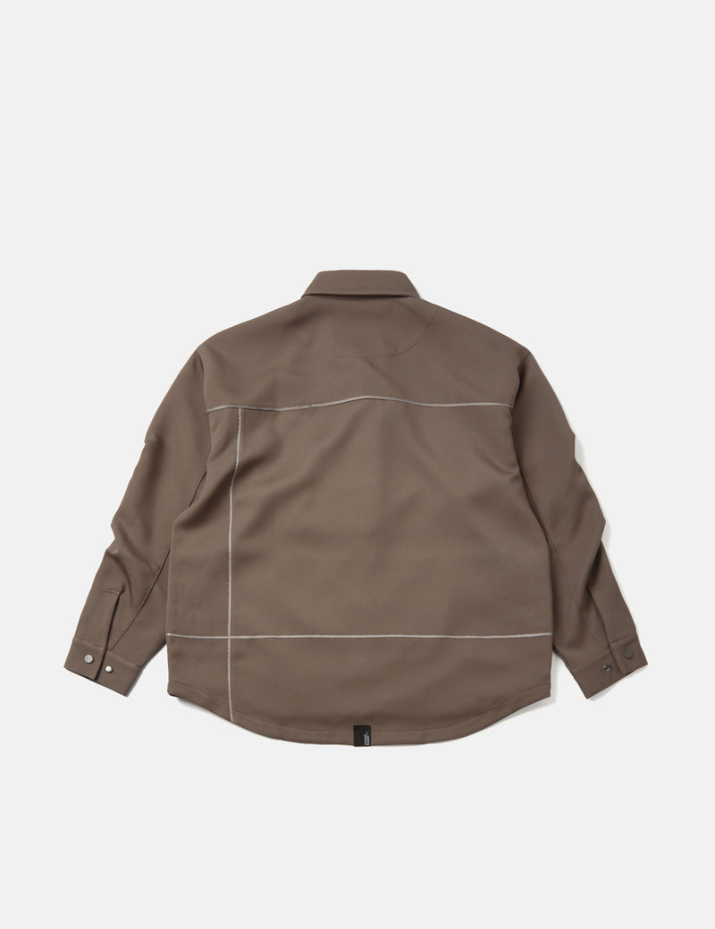 GOOPiMADE GNV-13 SOFTBOX Wide Pocket Shirt - Taupe