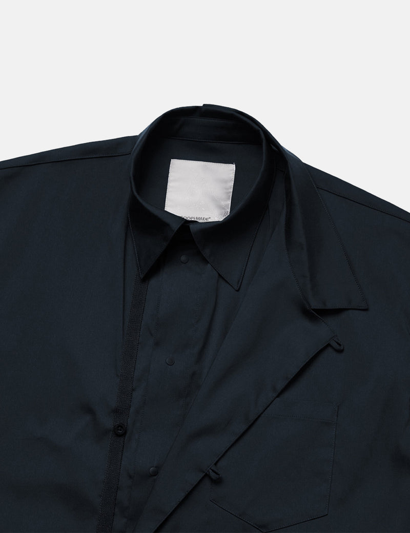 GOOPiMADE “GNV-05” SoftBox 2-Layer Shirt - Bathyal