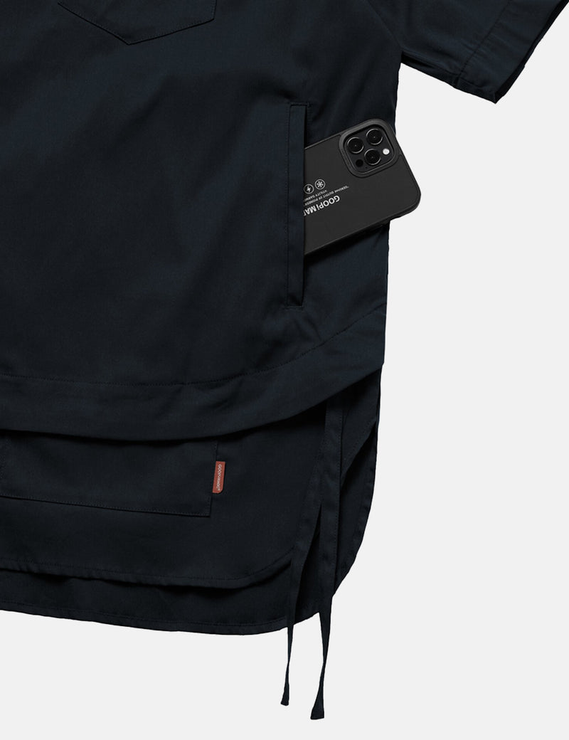 GOOPiMADE “GNV-05” SoftBox 2-Layer Shirt - Bathyal
