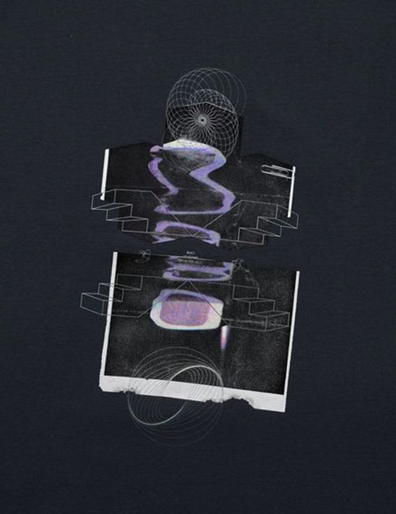 GOOPiMADE Nes-03 "Gewicht" Graphic T-Shirt - Midnight Navy