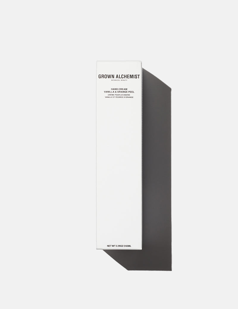 Grown Alchemist Crème pour les mains à la vanille et à l'écorce d'orange - 65 ml