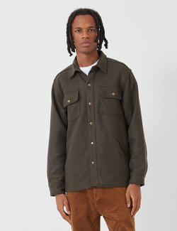 Bleu De Paname Bucheron Shirt Jacket (Melton Wool) - Kaki Green