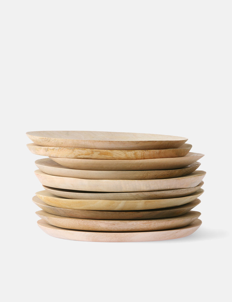HKliving Plates - Mango Wood
