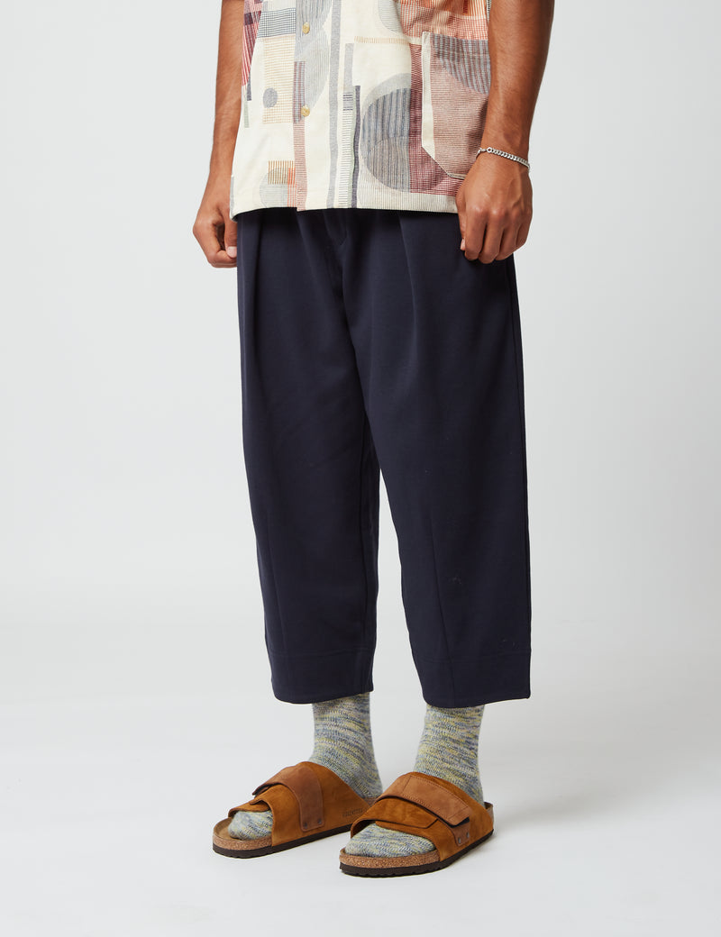 Norbit Double Pocket Tuck Pants - Navy Blue