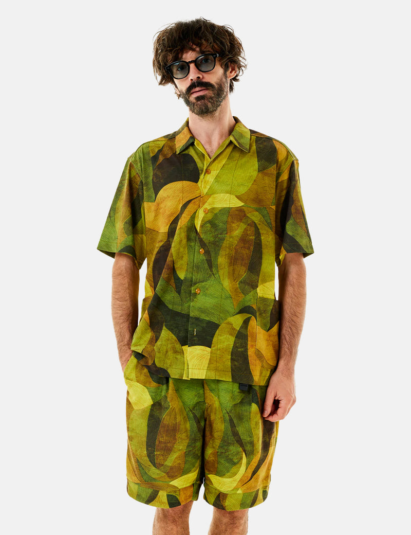 Norbit Aloha Shirt - Olive Green