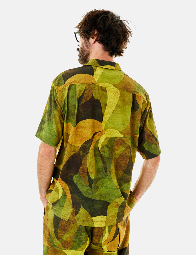 Norbit Aloha Shirt - Olive Green