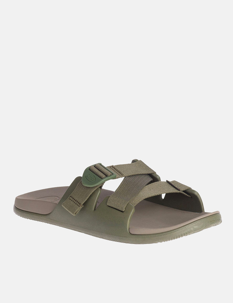 Chaco Chillos Slide Sandal - Fossil Green