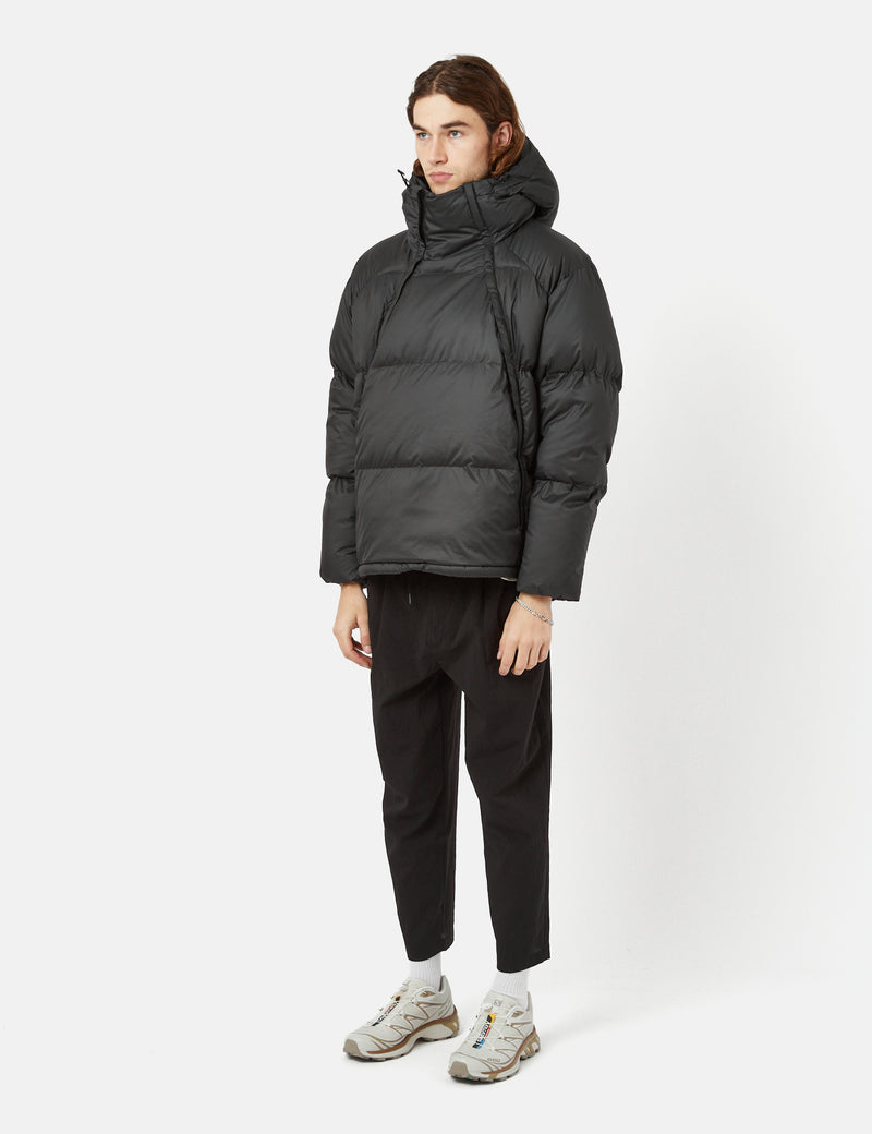 Snow Peak Recycled Light Down Pullover Jacket - Black