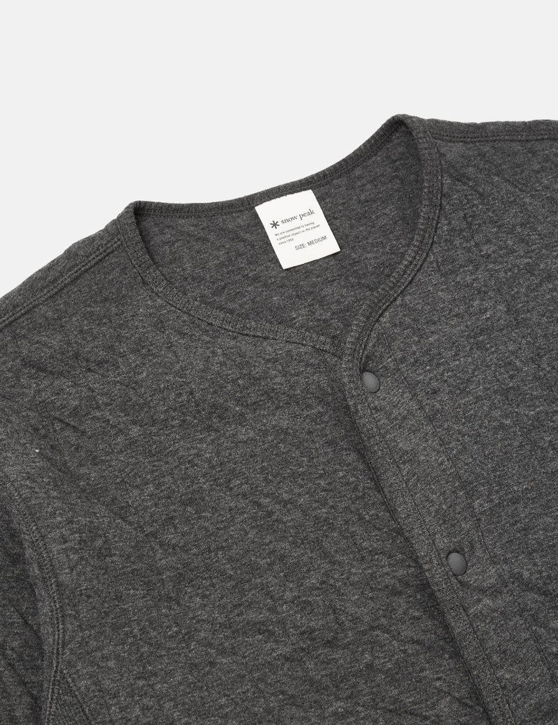Snow Peak Natural Warm Stretch Cardigan - Grey