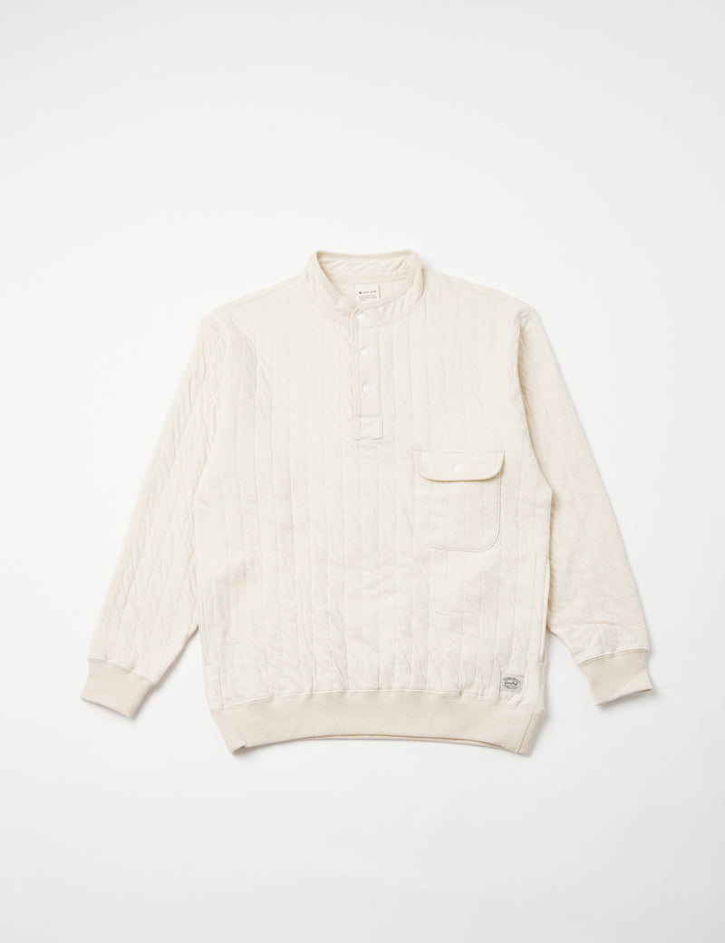 Snow Peak Natural Warm Stretch Pullover - Ecru