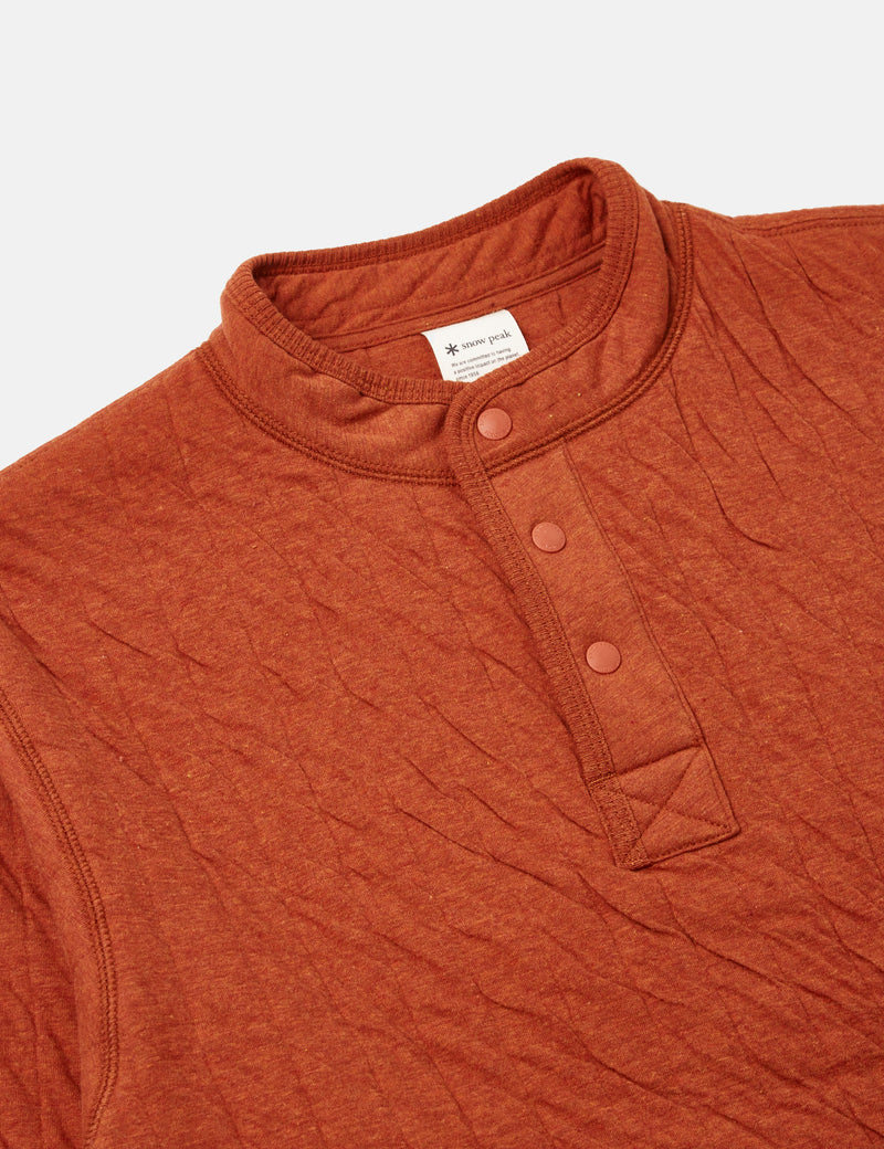 Snow Peak Natural Warm Stretch Pullover - Orange