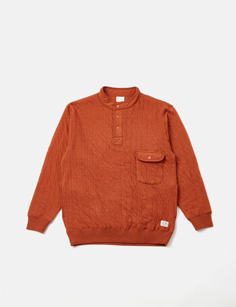 Snow Peak Natural Warm Stretch Pullover - Orange