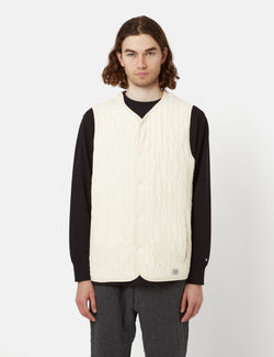 Snow Peak Natural Warm Stretch Vest - Ecru