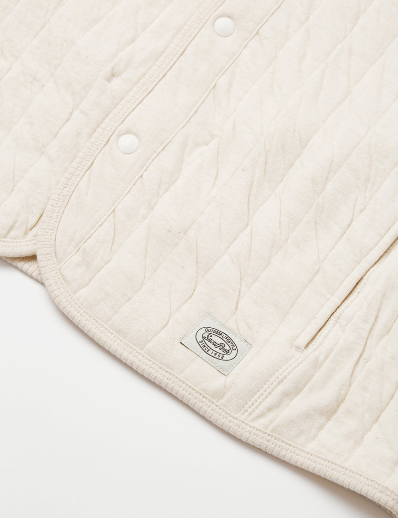 Snow Peak Natural Warm Stretch Vest - Ecru