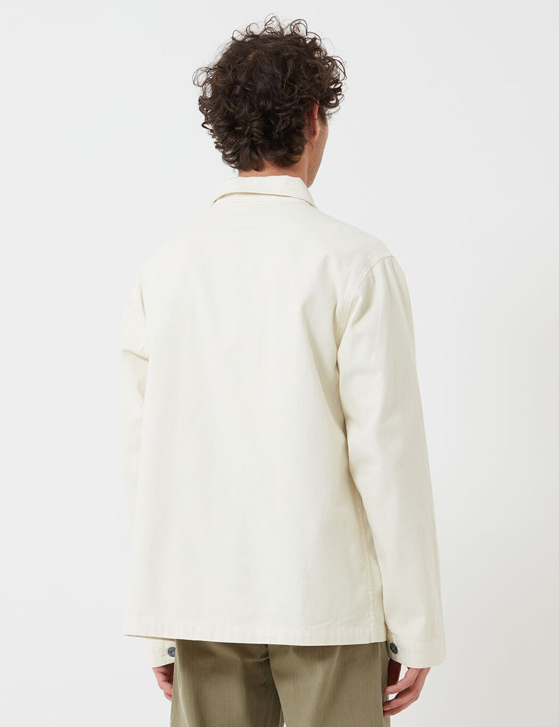 Nigel Cabourn British Army Jacket (Cotton Herringbone) - Chalk White