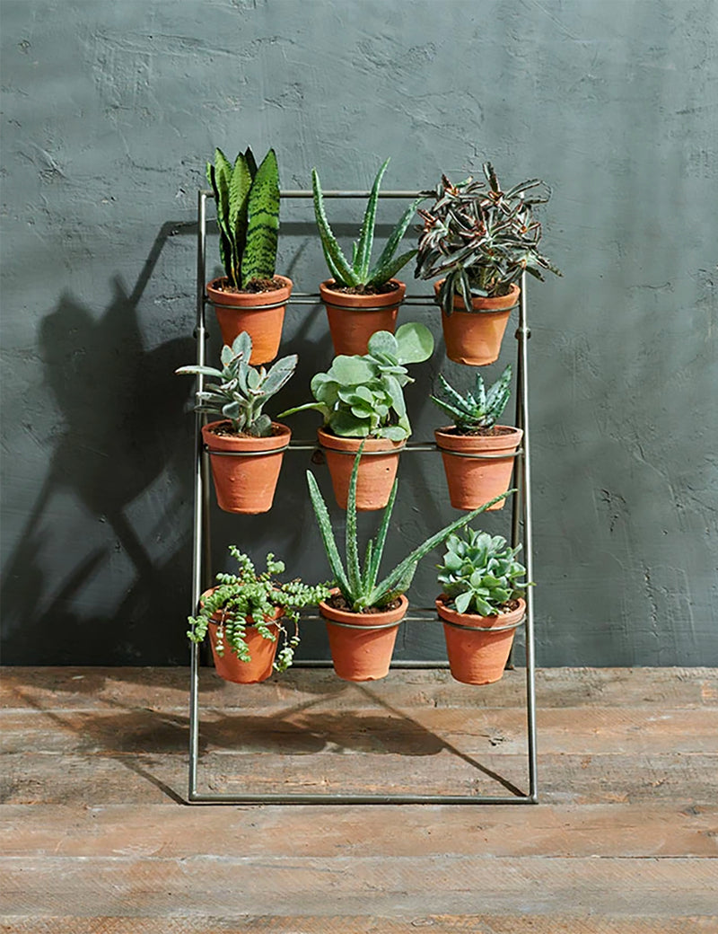 Nkuku Jara Terracotta Planter Stand - Terracotta & Iron