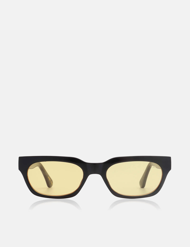 A. Kjaerbede Bror Sunglasses - Black/Yellow