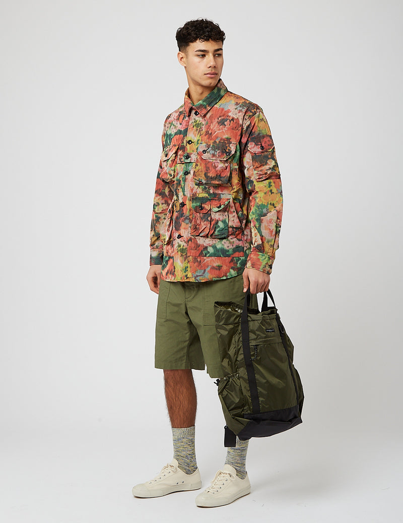 Engineered Garments Explorer Shirt Jacket - Multi Floral Camo