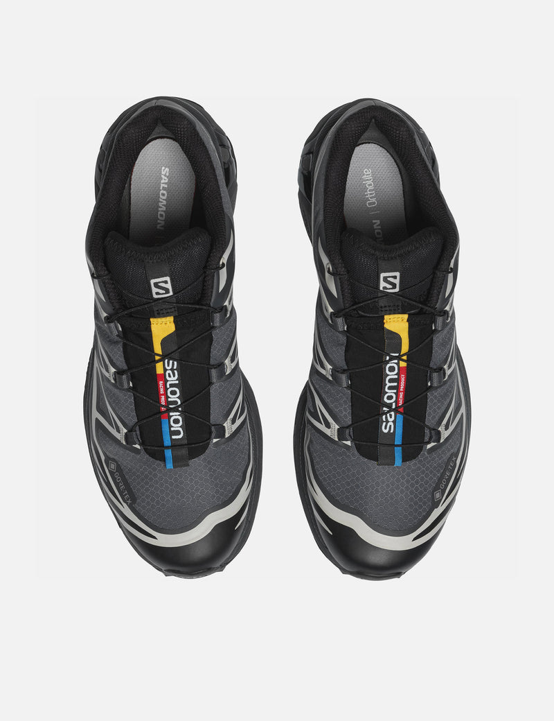 Salomon XT-6 GTX Trainers - Black/Ebony/Lunar Rock
