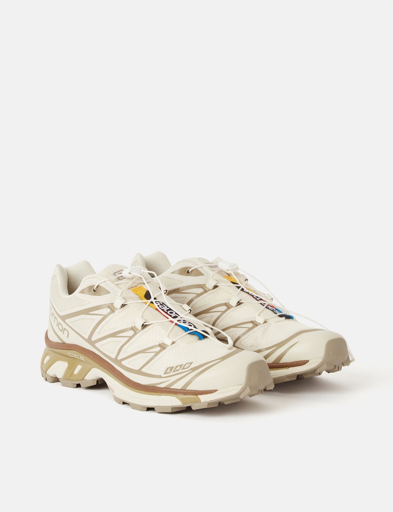 Salomon XT-6 Trainers - Turtledove/Vintage Khaki/Kelp
