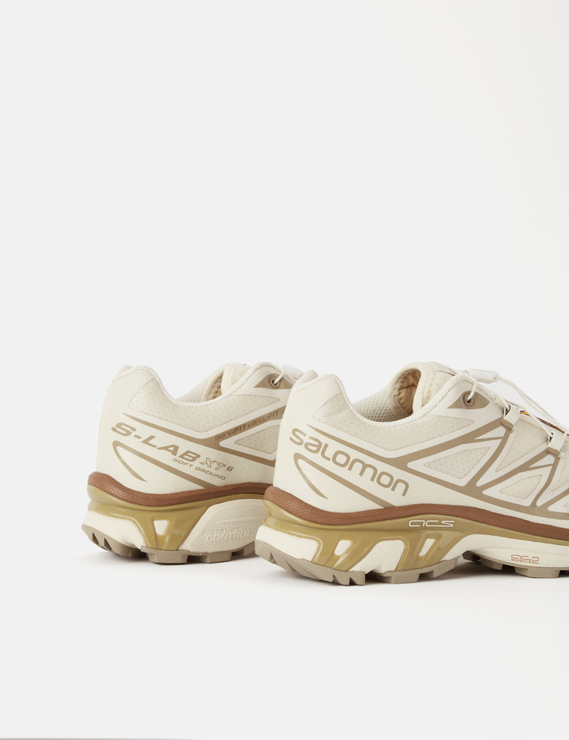 Salomon XT-6 Trainers - Turtledove/Vintage Khaki/Kelp