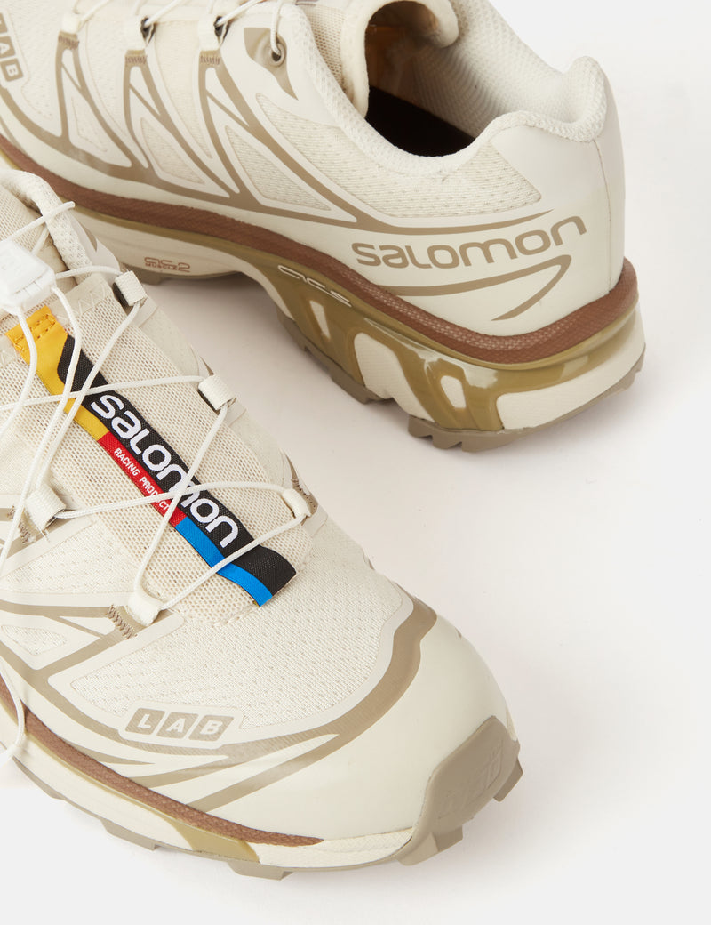Salomon XT-6 Trainers - Turtledove/Vintage Khaki/Kelp