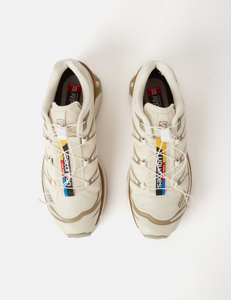 Salomon XT-6 Trainers - Turtledove/Vintage Khaki/Kelp