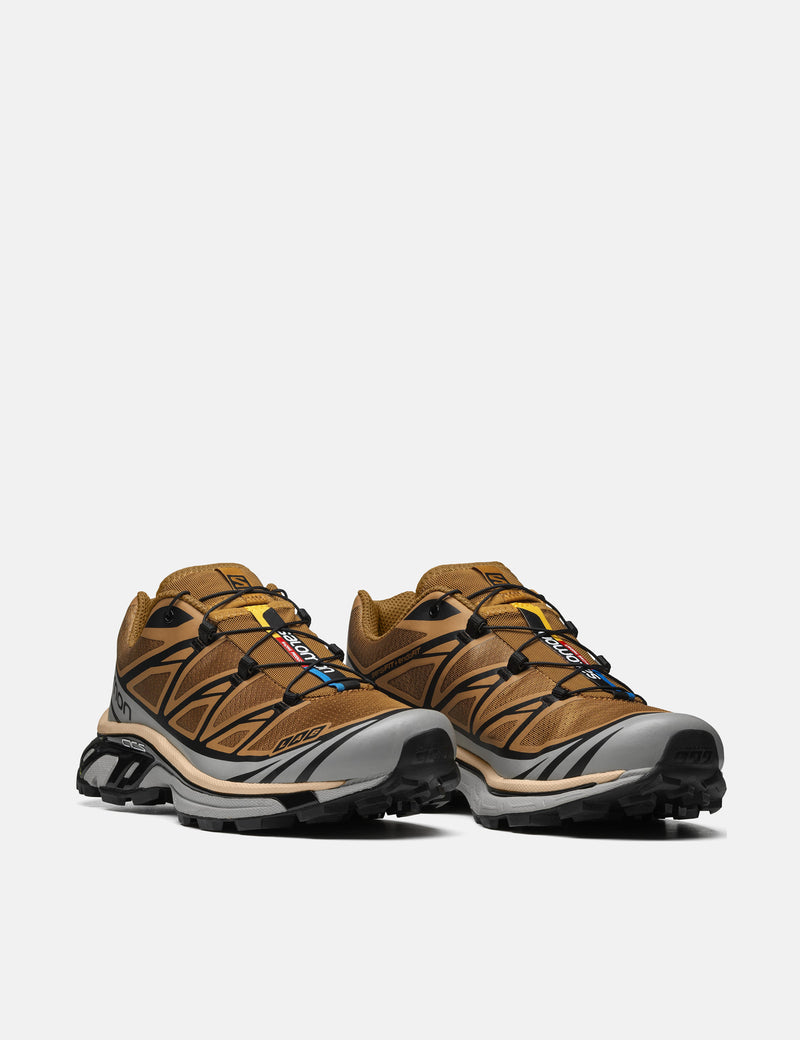 Salomon XT-6 Trainers - Cathay Spice/Quarry/Rose Cloud