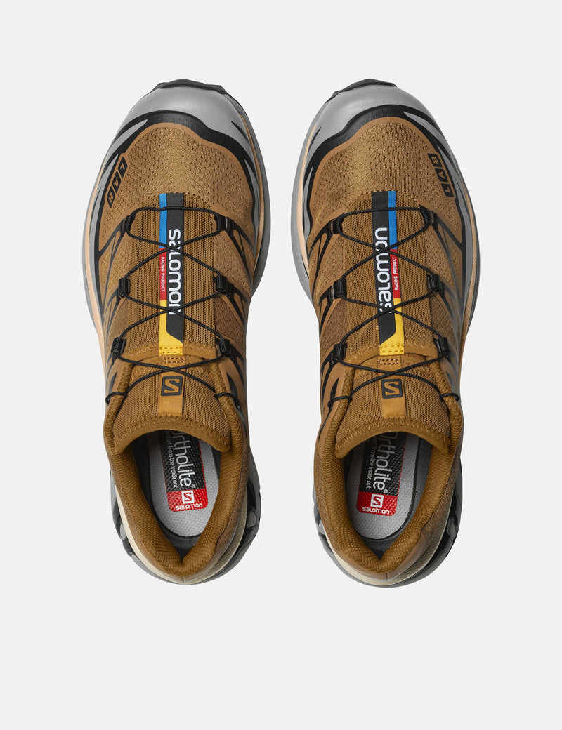 Salomon XT-6 Trainers - Cathay Spice/Quarry/Rose Cloud