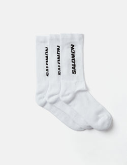 Salomon Everyday Crew Socks (3-Pack) - White