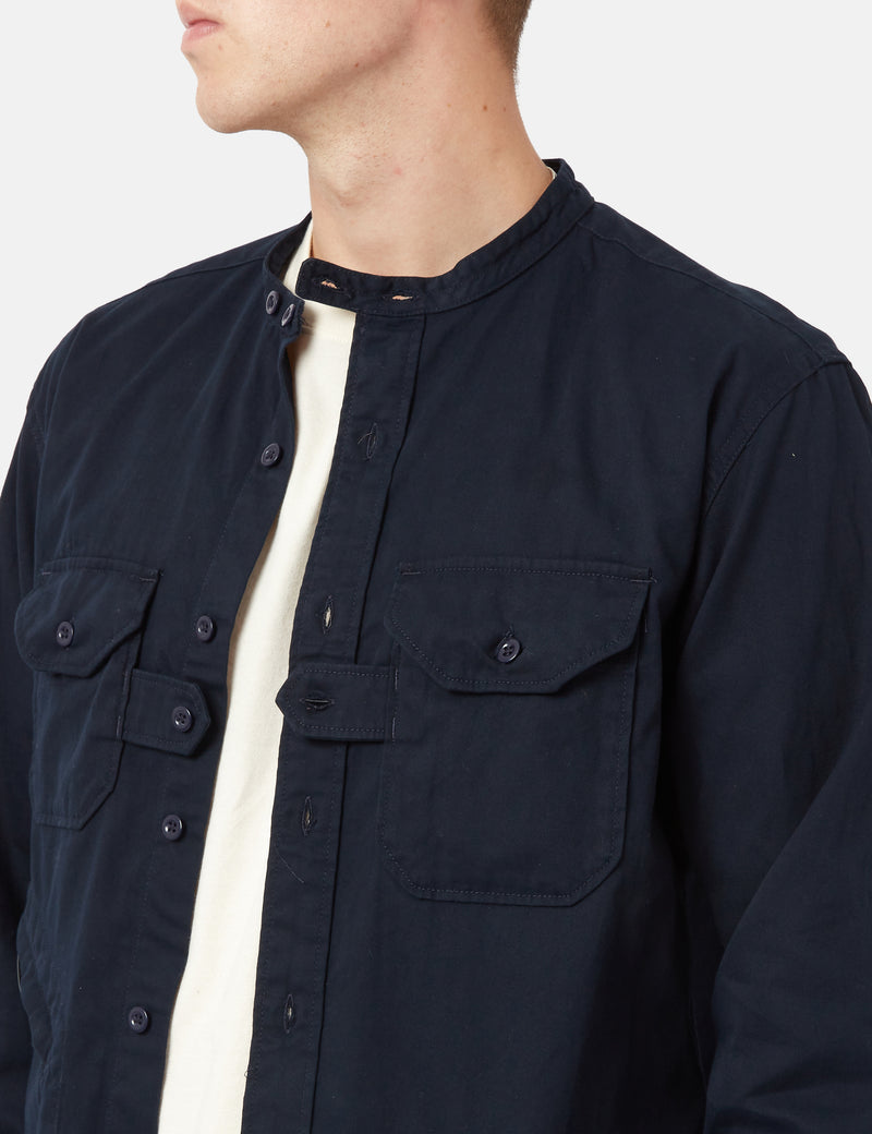 Engineered Garments Classic Shirt (Cotton Twill) - Navy Blue