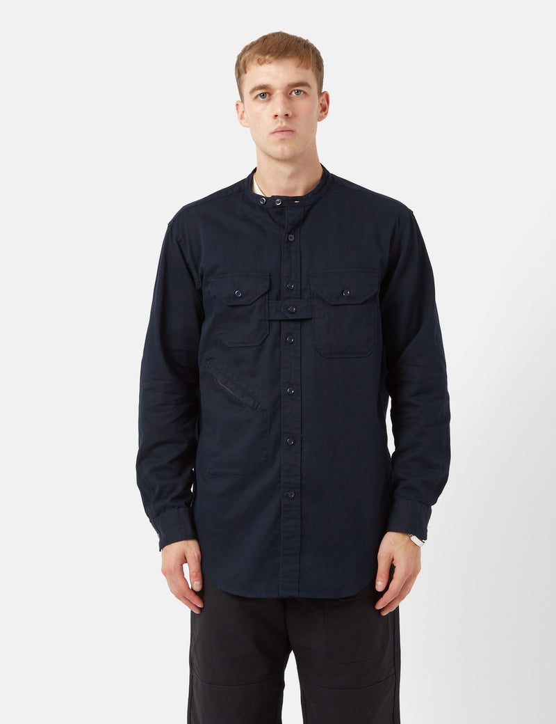 Engineered Garments Classic Shirt (Cotton Twill) - Navy Blue