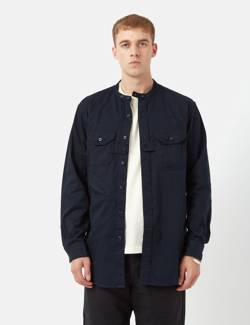 Engineered Garments Classic Shirt (Cotton Twill) - Navy Blue
