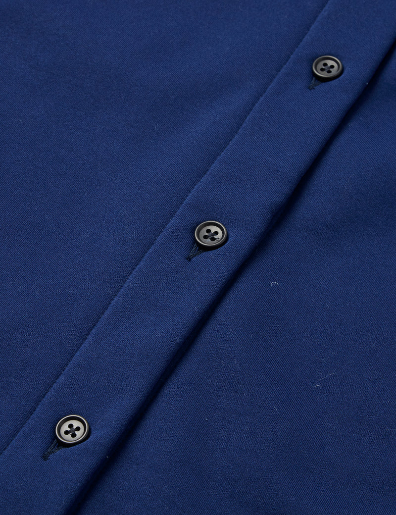 Engineered Garments High Mock Knit Vest (Fleece) - Navy Blue