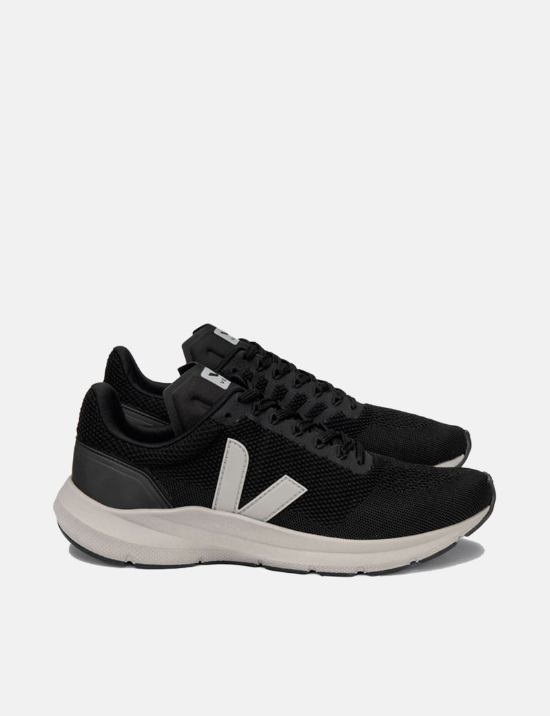 Women's Veja Marlin V-Knit Trainers - Black/Oxford Grey