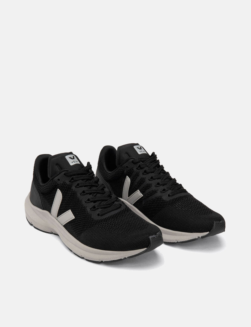 Women's Veja Marlin V-Knit Trainers - Black/Oxford Grey